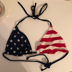American flag bikini top
